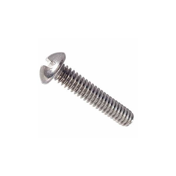 Newport Fasteners #6-32 x 1/2 in Slotted Round Machine Screw, Plain 18-8 Stainless Steel, 5000 PK 972368-BR-5000 - main